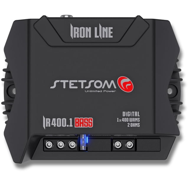 Subamplificador Stetsom IR 400.1 BASS 2 ohmios Compacto con Crossover y Rango Completo para Coche