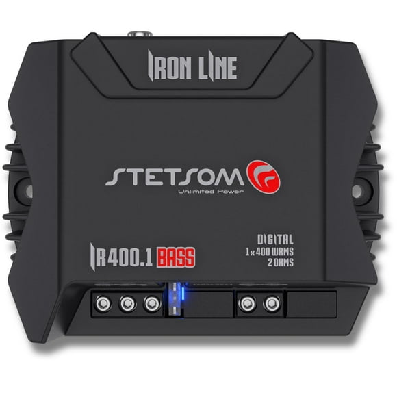 Subamplificador Stetsom IR 400.1 BASS 2 ohmios Compacto con Crossover y Rango Completo para Coche