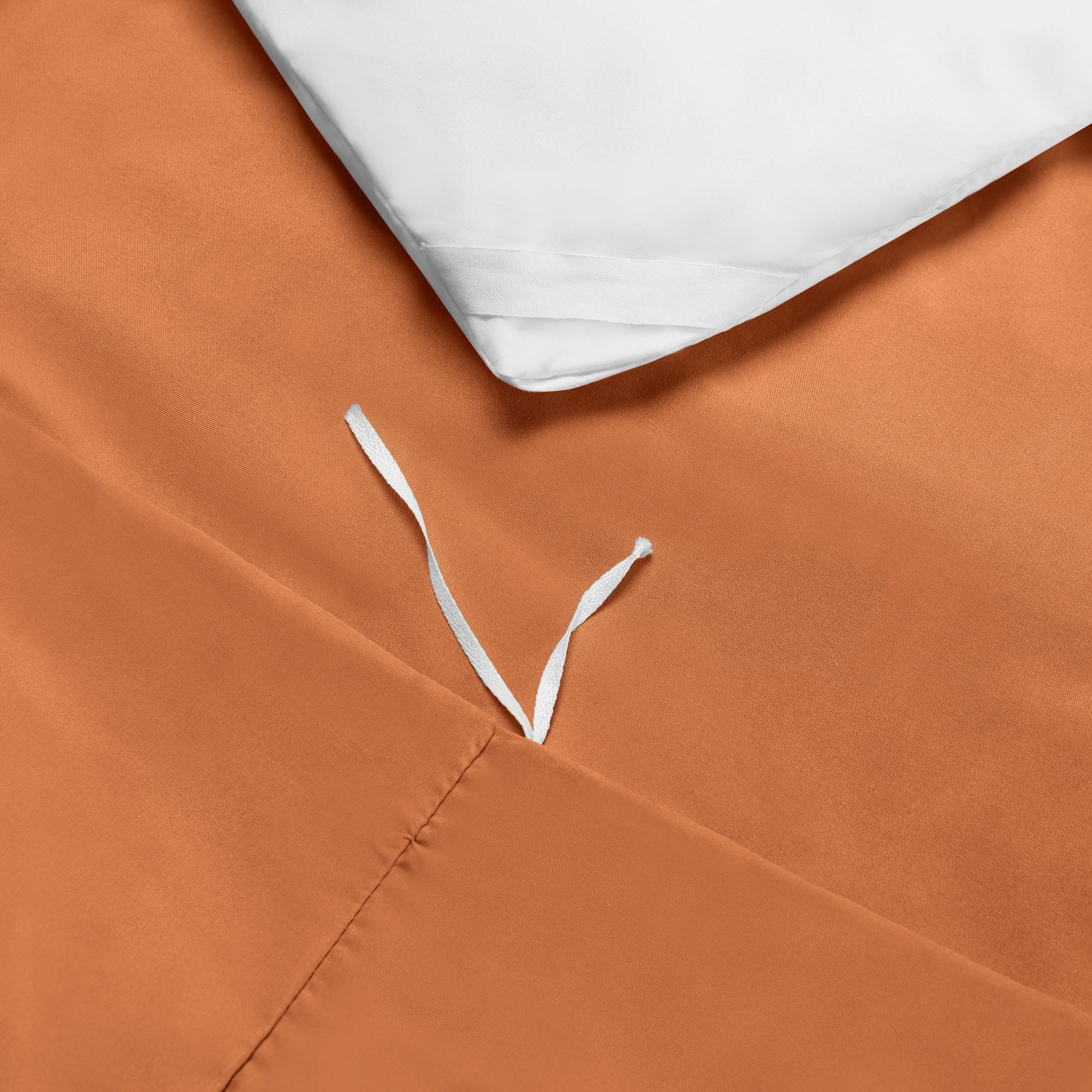 Hearth & Harbor 3-Piece Rust Orange Duvet Cover Set, Full