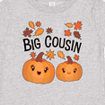 thumbnail image 4 of Inktastic Big Cousin Pumpkins with Fall Leaves Boys or Girls Baby T-Shirt, 4 of 5