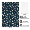 thumbnail image 2 of 2 Pcs Astronaut and Rocket Black Pattern Funny Kitchen Towels, Microfiber Dish Towels, Kitchen Tea Towels Set 18" X 26", 2 of 6