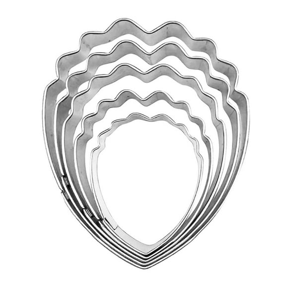 Large Stainless Steel Peony Petals Veiner and Cutter Molds for Cake Decorating Sugarcraft Fondant Mould Baking Tool