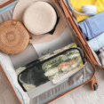 thumbnail image 3 of Hair Tool Organizer Bag with Heat Resistant Mat Removable Travel Storage Case for Hot Air Brushes Curling Irons Black Cat and Glass Vase, 3 of 8