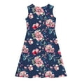 thumbnail image 4 of My Orders Gamivast Summer Dress for Girls Small Floral Casual Sleeveless Sundress A-Line Tank Dress with Pockets Vacation Casual Beach Dress 9 Years Vestidos De Verano Para Niña, 4 of 7