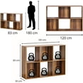 thumbnail image 2 of Organizador 6 Cubos Tipo Librero Multiusos FRATELLO MUEBLES Nogal, 2 of 8