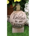 thumbnail image 6 of Ebros Set of 2 Colorful Frog And Turtle On Welcome to Our Garden Pedestal Statue, 6 of 9
