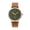 Camel & Green, variant on Northrop Leather-Band Watch - Camel/Green
