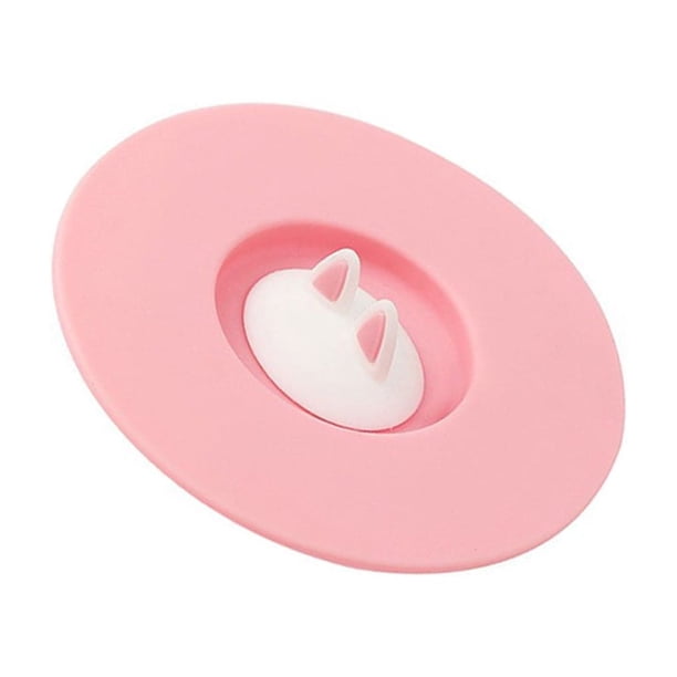 Inteprter Tapas de silicona para tazas con soporte para cuchara, cubierta para taza a prueba de fugas, accesorio de tapa para beber resistente al Type6 NO6