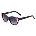 thumbnail image 2 of Newbee Fashion- Kids Girls Toddlers Fashion Sunglasses Cateye Cute Sunglasses with Flowers UV Protection w/Pouch (0-5 YRS), 2 of 3