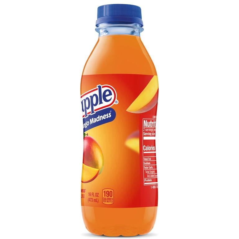 Snapple All-Natural Mango Madness Fruit Juice Drink, 16 fl oz