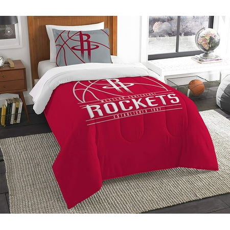 nba houston rockets "reverse slam" bedding comforter set - walmart