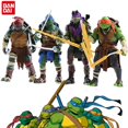 thumbnail image 2 of Figuras de acción de Tortugas Ninja Mutantes para niños muñecos articulados móviles 12-14cm set de 4 unidades LIUWENJING, 2 of 2