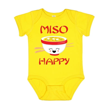 

Inktastic Kawaii Miso Happy Gift Baby Boy or Baby Girl Bodysuit