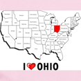 thumbnail image 2 of CafePress - I Love Ohio Infant Bodysuit - Baby Light Bodysuit, Size Newborn - 24 Months, 2 of 4