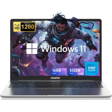 Laptop Computer 16-inch IPS with Intel N97 16GB DDR4 512GB M.2 2280 SSD Windows Laptop