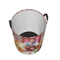 thumbnail image 3 of Large Circular Hamper Bag Beauty And Beast Laundry Basket with Handles Bedroom Bathroom Home Small, 3 of 8