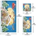 thumbnail image 2 of Coolnut 3 PCS Towel Christmas Pattern Cotton Bath Towel Set (1 Bath Towel, 1 Hand Towel, 1 Washcloth) for Bathroom, Super Soft and Quick Dry Towels, 2 of 6