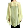 thumbnail image 4 of Womens Dressy Tops Poncho Chiffon Blouses, Asymmetrical Lightweight Flowy Shirt, Chiffon Cape Shawl and Wraps for Women, Soft Capelet for Evening Dress, Wedding Capes Cover-Up, 4 of 4