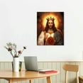 thumbnail image 2 of ONETECH Jesus Portrait Wall Art Framed, Christ Canvas Poster for Living Room, Picture Christian Faith Prints Wall Decor Kitchen Living Room Home Decoration 16x20inch, 2 of 4