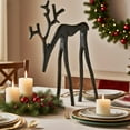 thumbnail image 6 of 1 Pcs Christmas Deer Figurines – Elegant Reindeer Statues for Indoor Holiday Christmas Decorations, Deer Sculptures for Living Room, Bedroom & Office(Black), 6 of 14