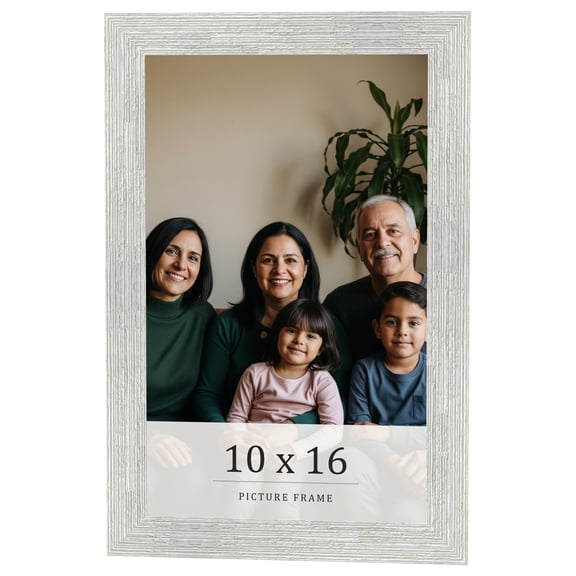 10x16 Frame White Real Wood Picture Frame Width 1.5 inches | Interior Frame Depth 0.5 inches | Barn