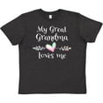 thumbnail image 3 of Inktastic My Great Grandma Loves Me- Heart Great Grandchild Youth T-Shirt, 3 of 5