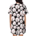 thumbnail image 6 of Sigee Cute Baseball for Sleepwear Casual Pjs with Pockets Women's Pajamas Sets Shorts 2 Piece Short Sleeve Lounge Sets Large, 6 of 9