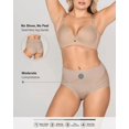 thumbnail image 4 of Leonisa | Invisible High Waisted Tummy Control Stripe Lace Underwear | Shapewear Panties for Women | 12903, 4 of 5