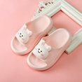 thumbnail image 2 of LNMQLPDBS Toddler Boy Slippers Children Kids Open Toe Cartoon Bathroom Slipper Sandals Soft Sole Non-Slip Summer Comfort Lightweight Home Slippers Water Shoes Toddler Pink 5.5-6 Years, 2 of 4