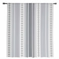 thumbnail image 2 of Grey Striped Semi Sheer Curtains Drapes for Living Room,Bedroom,French Doors Window 84 Inches Long,Modern Geometric Abstract Art Contemporary Rod Pocket Chiffon Curtain Drapery Voile Draperies Panel, 2 of 6