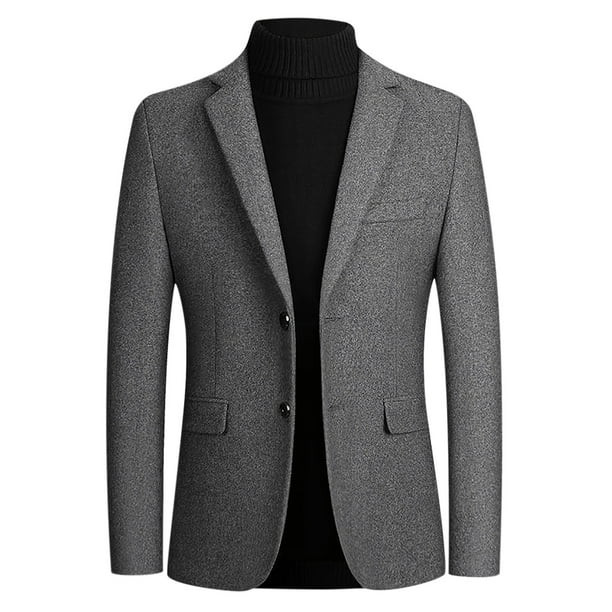 Mens Big and Tall Blazer Jackets Long Sleeve Suit Jacket with Pockets Laple  Collar Jackets Business Casual Jackets