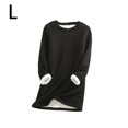 thumbnail image 3 of Minnieouse Ropa interior térmica de mujer portátil Color sólido reutilizable reemplazo de manga larga invierno otoño caliente mantenimiento camiseta de Prendas para la parte del cuerpo Negro L Minnieouse AP013396-19, 3 of 6