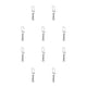 thumbnail image 2 of Greeniant Paquete de 10 pines de conector de pesca de acero inoxidable, Kit de anzuelo a presión de agua dulce portátil, aprendiz profesional Tipo 2 10Conjunto, 2 of 6
