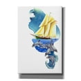 thumbnail image 1 of Epic Graffiti 'Sailboat Dolphin Wave' by James Mazzotta, Canvas Wall Art, 12"x18", 1 of 2