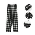 thumbnail image 3 of Mgmyaa Mens Plus Size Pajamas Pants Straight Leg Casual Plaid Pants (Available in Big & Tall), 3 of 3