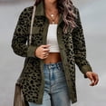 thumbnail image 5 of Viikei Plus Size Womens Cardigans Clearance Winter Coats for Women Leopard Faux- Long Cardigan Jackets, 5 of 5