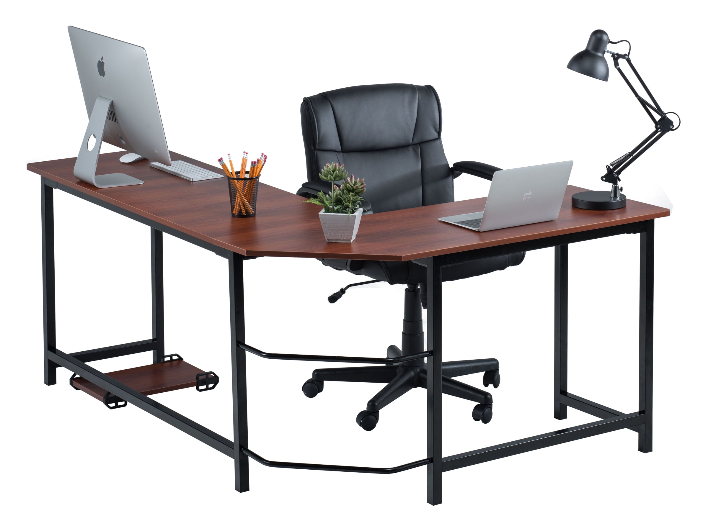 Fineboard Stylish L Shaped Office Computer Corner Desk Elegant Fineboard Stylish L Shaped Office Computer Corner Desk Elegant Modern Design Beige White Com