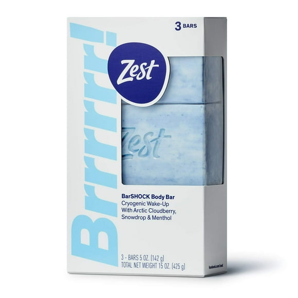 Zest Brrrrr! Barre Corporelle Barshock (5 Onces 3 Barres) 5 Fl Oz