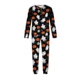 thumbnail image 3 of 2026 Matching Family Halloween Pajamas Set, Fall Sleepwear, Ghost & Pumpkin Printed Holiday Sleepwear, Soft Loungewear PJs Outfit, 3 of 4