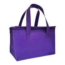 Lunch Box for Men and Women Large Double-layer Insulated Expandable Reusable Leakproof Cooler Bags For Adults,Lunch Bag With Adjustable Shoulder Strap For Office Travel(Purple,11.02x5.51x6.69")