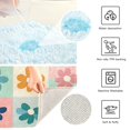 thumbnail image 3 of Yayeee Bath Rug for Bathroom Floor Non Slip Rectangle Fluffy Soft Absorbent Mat, 16"x24", Green Floral, 3 of 7