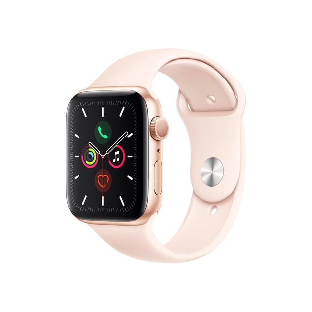 Apple Watch Series 5 GPS Caja de Aluminio Dorado de 44 Mm Con Correa Deportiva Rosa Arena S/M y M/L