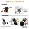thumbnail image 4 of 35 Watt Power Portable Megaphone Speaker PA Bullhorn with Detachable Handheld Microphone, Built-In Siren (Black), 4 of 6