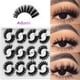 thumbnail image 1 of Pestañas naturales, pestañas postizas, pestañas cortas, pestañas postizas de visón tenues, 12 pares, pestañas postizas negras largas y gruesas naturales, pestañas postizas, maquillaje., 1 of 2