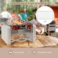 thumbnail image 6 of Topbuy Portable Charcoal Grill Folding BBQ Grill with Dishwasher-safe Grill Grids Foldable Body & Charcoal Box, 6 of 9