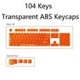 thumbnail image 4 of 104 Teclas Mate Shamjiam Resistencia a La Fatiga Key Caps para Clone Switches Game Lo Naranja Transparente, 4 of 9
