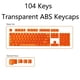 thumbnail image 4 of 104x DIY transparentes Color cro Maquinaria ABS Tratamiento mate Juego de para CHERRY / Switches Reempzo de probadores de acrílico Transparente perfke Teclas transparentes, 4 of 5