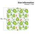 thumbnail image 3 of Disketp Kawaii Avocado Funny Coasters,4 Pcs Leather Coasters With Holder, Perfect Housewarming Hostess Gifts,Protect Furniture From Water Marks Scratch, 3 of 9