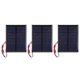 thumbnail image 1 of 3pcs Polycrystalline Silicon Solar Panel Power Module DC 4V 150mA with 30cm Cable, 1 of 3