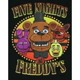 thumbnail image 2 of Five Nights At Freddy's Men's Chica Bonnie Foxy Short Sleeve Graphic Top, 2 of 5